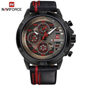 Naviforce Stylish Chronograph Watch in Leather‎ for Men